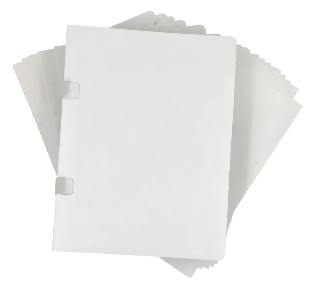 Carpeta de Cartulina Blanca Folder